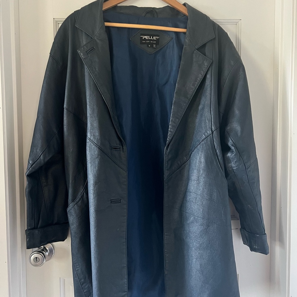 Pelle Studio Women's Black Leather Coat